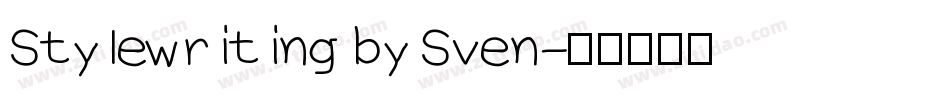 Stylewriting by Sven字体转换